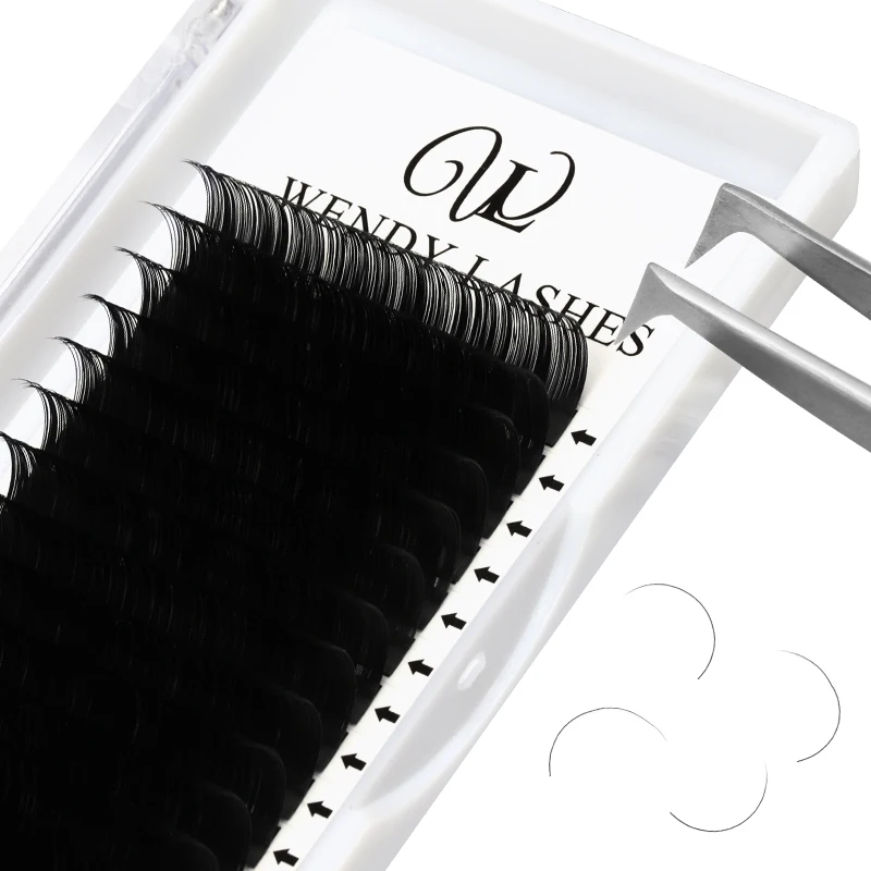 16 Lines Lash Extension 0 07 0 10 0 12 0 15 Thickness Silk Eyelash Extensions 4