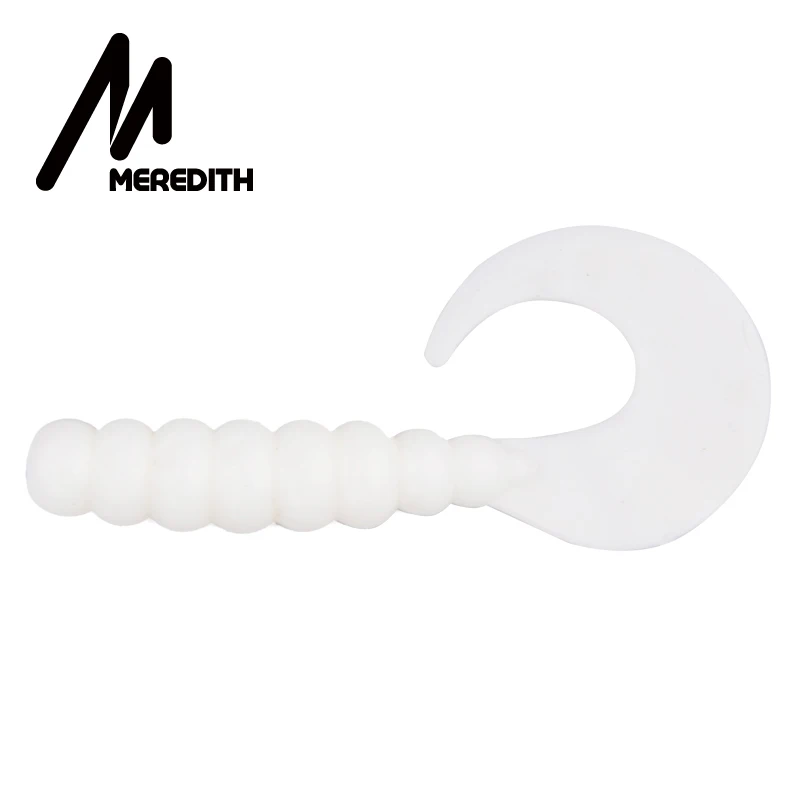 Мягкие приманки Meredith, 10 шт./лот, 80 мм/3,5 г, рыболовные приманки, пластиковая приманка-личинка для рыбалки, джиг-голова, Техасская установка