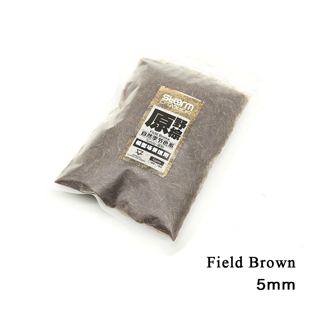 2pcs 5mm Static Grass Tuft Model Flocking Nylon Lawn Powder Miniature Scene Railway Layout Landscape DIY Terrain Materials 7