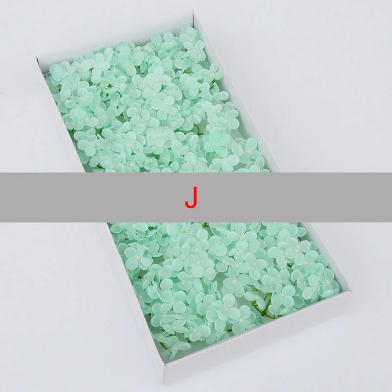 40PCS 1 BOX 40 шт./кор. мыло соцветия гортензии Искусственные Свадебные цветы Декор Поддельные цветы на День святого Валентина вечерние подарки держащие цветы - Цвет: 40PCS 1 BOX