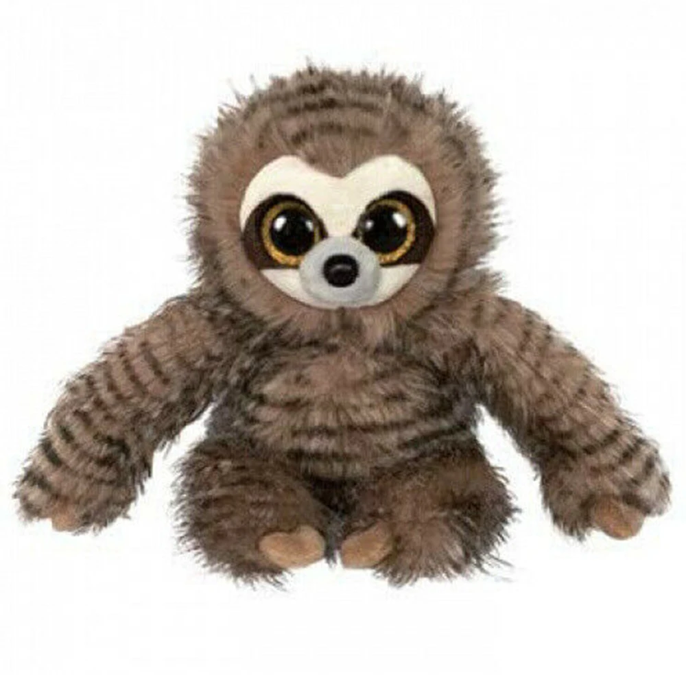 

Pyoopeo Original Ty Boos 6" 15cm Sully the Sloth Plush Regular Big-eyed Stuffed Animal Collection Doll Toy