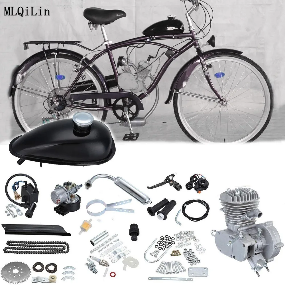 2-Takt 50CC vélo moteur Motor Fahrrad Benzin Hilfsmotor Bike Cycle Engine Kit 