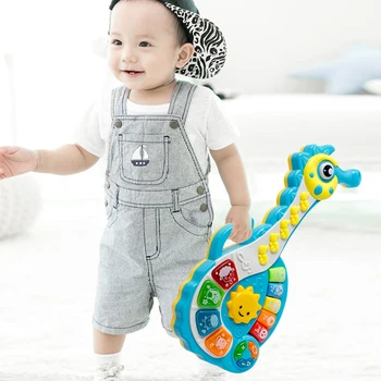 

Children Musical Instruments Electric Guitar Early Education Tool with Musical Light Kids Baby Girls Musical Toys