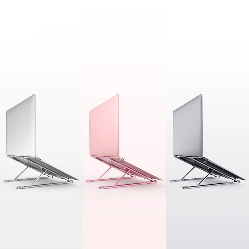 

Portable Laptop Stand PC Folding Computer Riser Bracket For Notebook Cooling Alluminum Alloy Adjustable Mini Tablet Holder