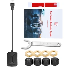 Система контроля давления в шинах USB TPMS система контроля давления в шинах с четырьмя внешними датчиками для большинства транспортных средств