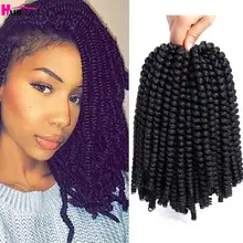 Best Price 8Inch Spring Bomb Twist Crochet Hair Crochet Braiding Hair Extensions Synthetic Ombre Fluffy 30strands/pack Hair Expo City Best Price 8Inch Spring Bomb Twist Crochet Hair Crochet Braiding Hair Extensions Synthetic Ombre Fluffy 30strands/pack Hair Expo City