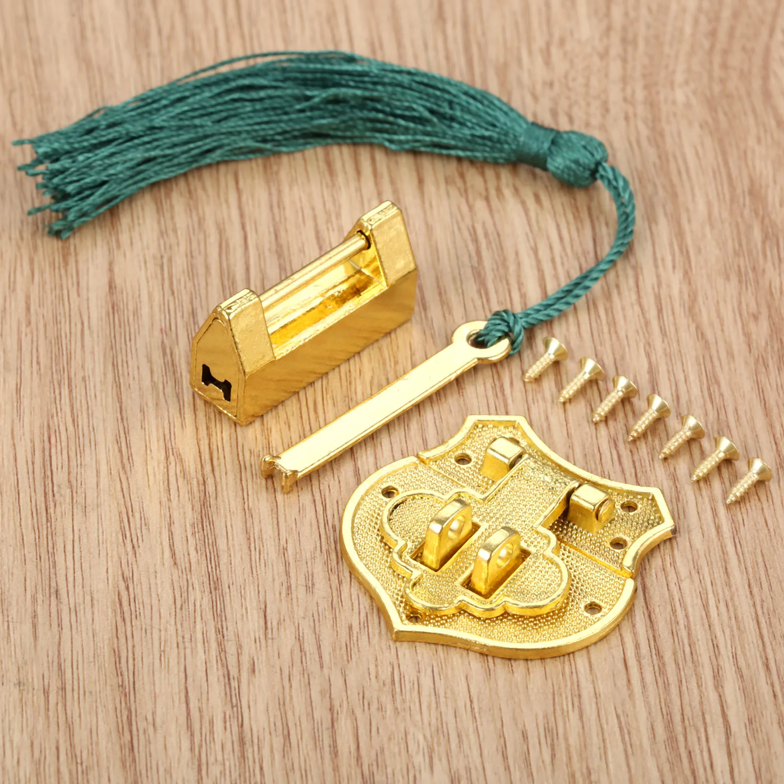 2Pcs Vintage Antique Lock Zinc Alloy Chinese Old Retro Keyer Padlock Jewelry Wooden Box Drawer | Строительство и ремонт