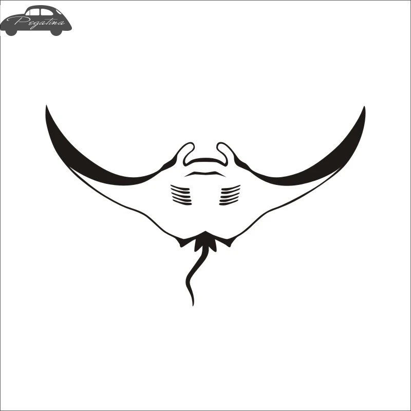 Pegatina Ray Fish Stingray Car Decal Devil Rays Posters Boat Decals Decor Mural Wall Sticker Angling Hooks Shop Vinyl