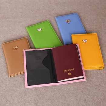 

Unisex Leather Wallet Coin Purse Passport Packet Colorful Necessity Card Holder Travel Cover Case Paquete De Tarjeta Práctica#2