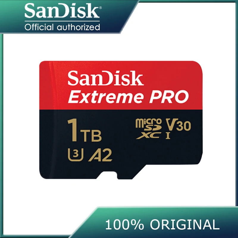 Sandisk Extreme Pro Micro Sd 64Gb 128Gb 32Gb Scheda Di Memoria 512G Classe 10 Cartao De Memoria U3 A2 V30 1Tb Tf Flash Card Per Gopro