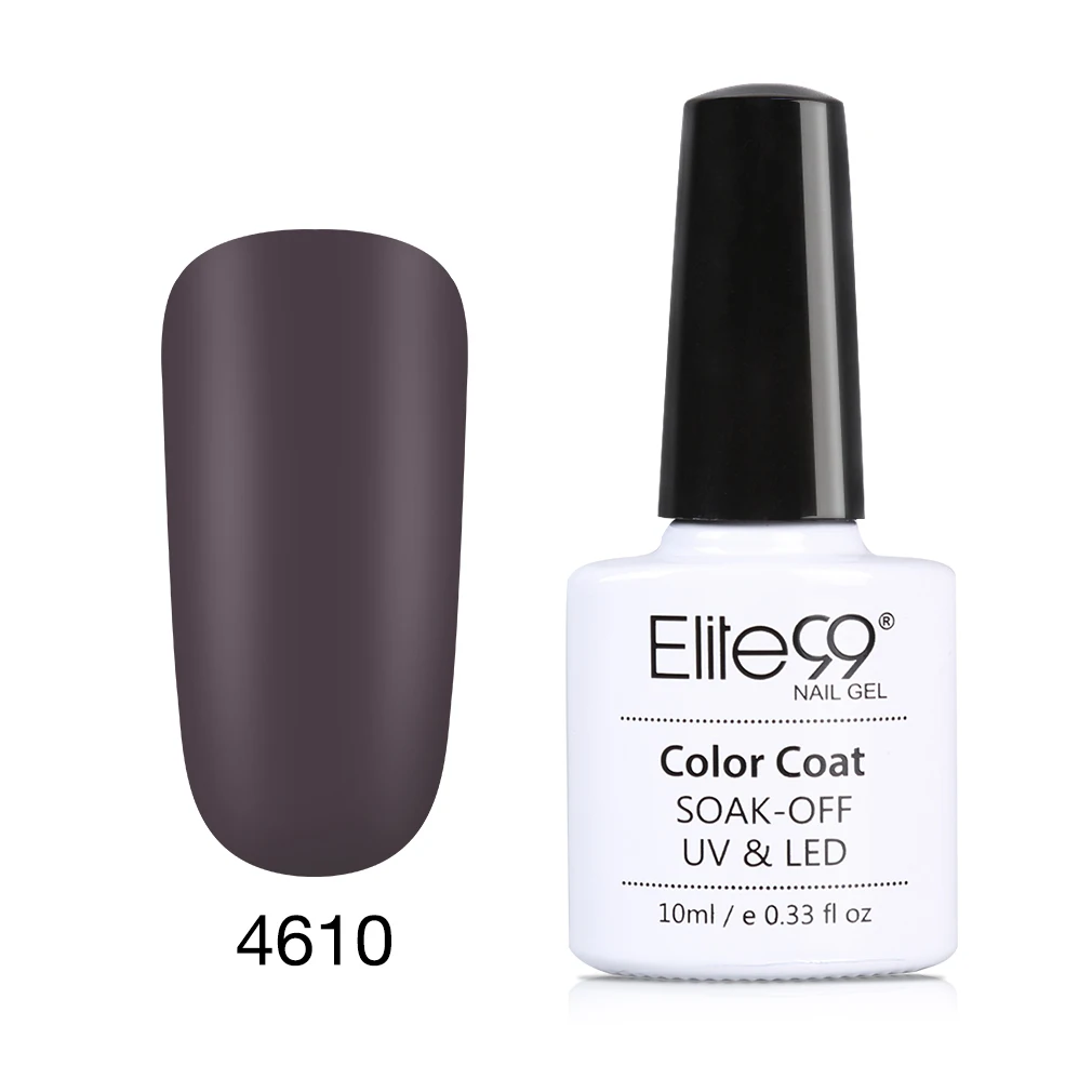 Elite99 10 мл 3 в 1 матовый Гель-лак для ногтей полу Перманентный лак для ногтей УФ Гель-лак не нужна база лаки для ногтей Нейл-арт в домашних условиях - Цвет: 4610