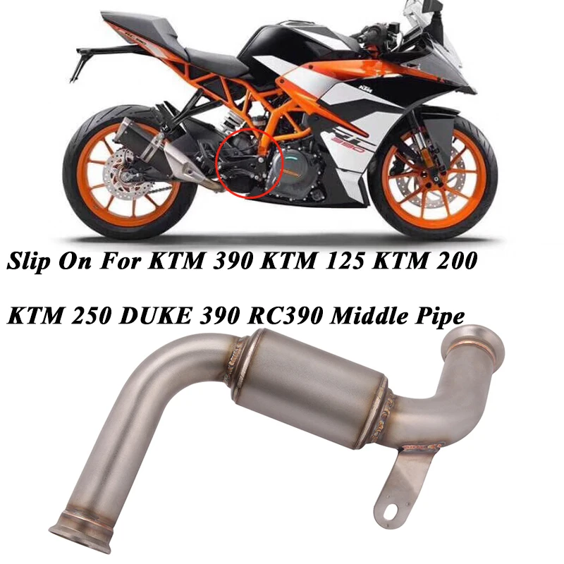 Слипоны для KTM 125 250 390 DUKE RC390 2017 2018 2019 мотоцикл выхлопной Escape соединения труб