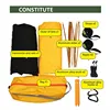 Multi-functional insect net waterproof windproof ultralight parachute hammock aerial tent Portable Outdoor Camping 270x140cm 6