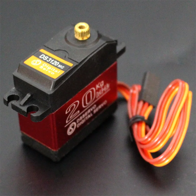 1 x Waterproof servo DS3218 Update and PRO high speed metal gear digital baja 20KG/.09S for 1/8 1/10 Scale RC | Игрушки и хобби
