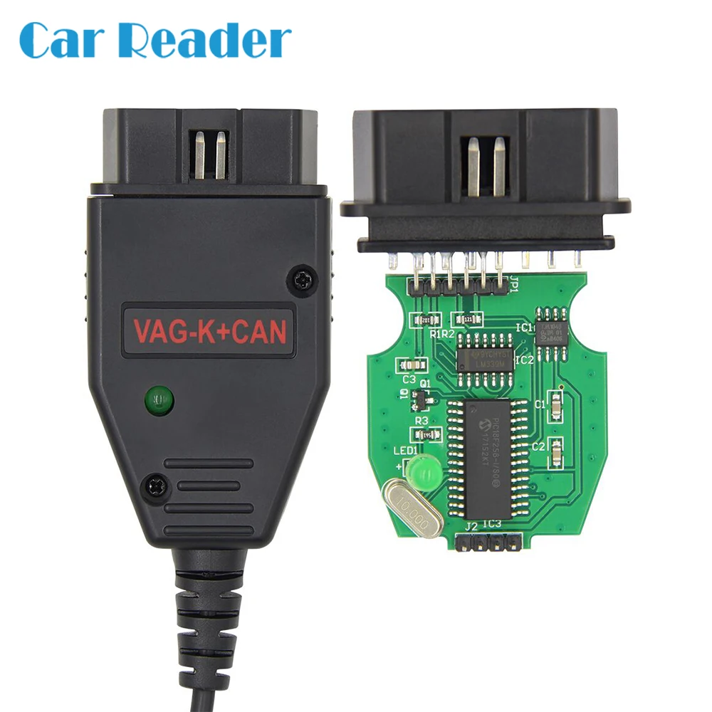 OBD2 Диагностический интерфейсный кабель с FTDI FT232RL PIC18F258 чип для VW/AUDI/SKODA/SEAT для VAG K+ CAN Commander 1,4