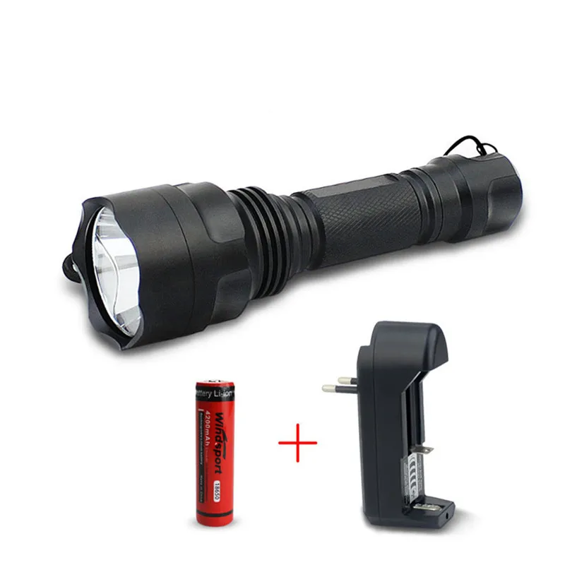 

T6 High Power LED Keychain Flashlight Rechargeable 4 Modes Waterproof Camping Tactical LED Torch Light by 18650 Battery