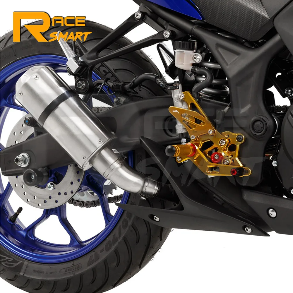 Мотоцикл с ЧПУ регулируемый задний комплект Rearsets подставка для ног YAMAHA YZFR25 R3 YZFR3