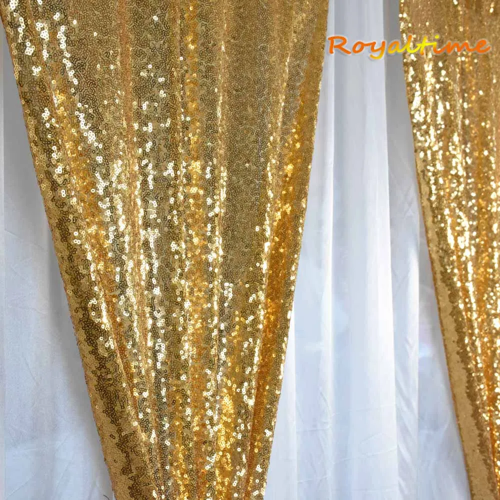 Royaltime 2 шт 2x8ft Румяна фон с пайетками занавеска Свадебная фотобудка фон для фотосъемки Свадебная вечеринка Рождественское украшение