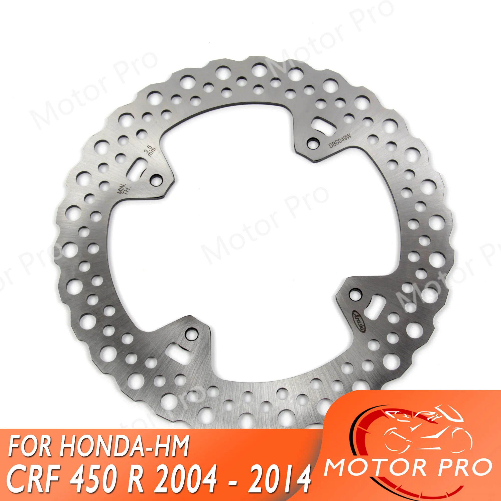 Задний тормозной диск для Φ CRF 450 R 2004 - 2014 2005 2006 2007 2008 2009 2010 2011 2012 тормозные диски