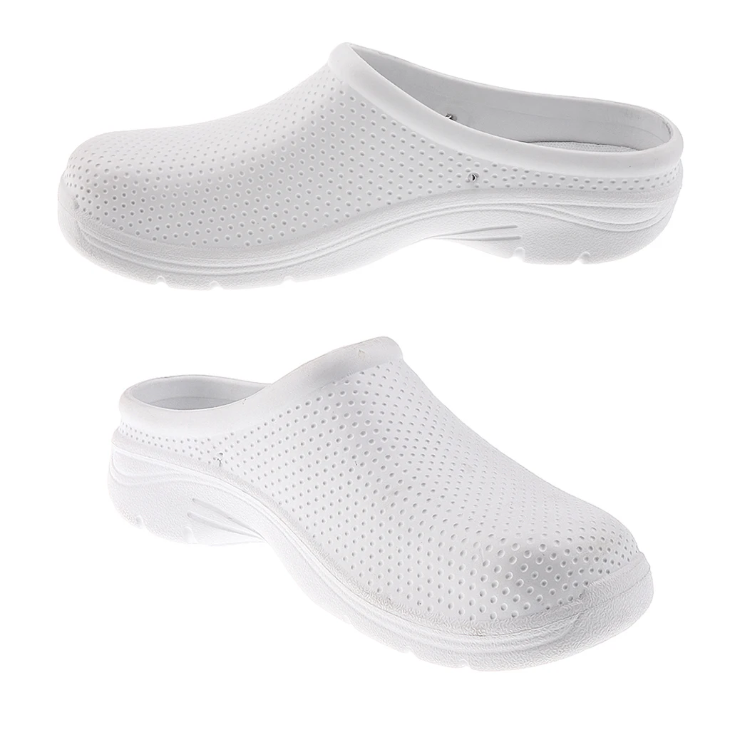 Повседневная обувь унисекс для больниц и сада; обувь для кухни и прогулок; повседневная обувь - Цвет: EU 39 White