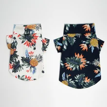 Летняя рубашка для собак Чихуахуа Йоркширский Померанский Пудель Bichon Schnauzer Welsh Corgi Одежда для собак и щенков Одежда для собак