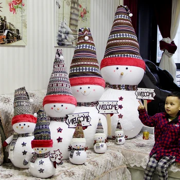 

Christmas Snowman Doll Doll Doll Large Snowman Ornaments Christmas Decorations Setting Hotel Shopping Mall Props