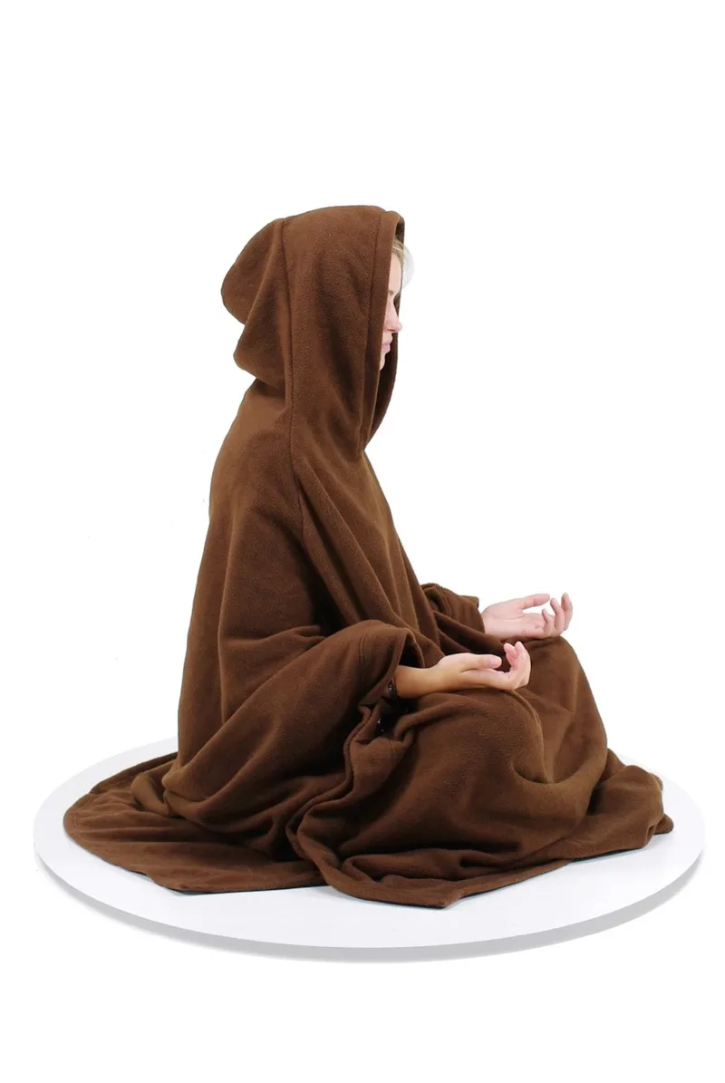 Халат для медитации дзен кунг фу искусственная плащ шаль халаты с защитой от