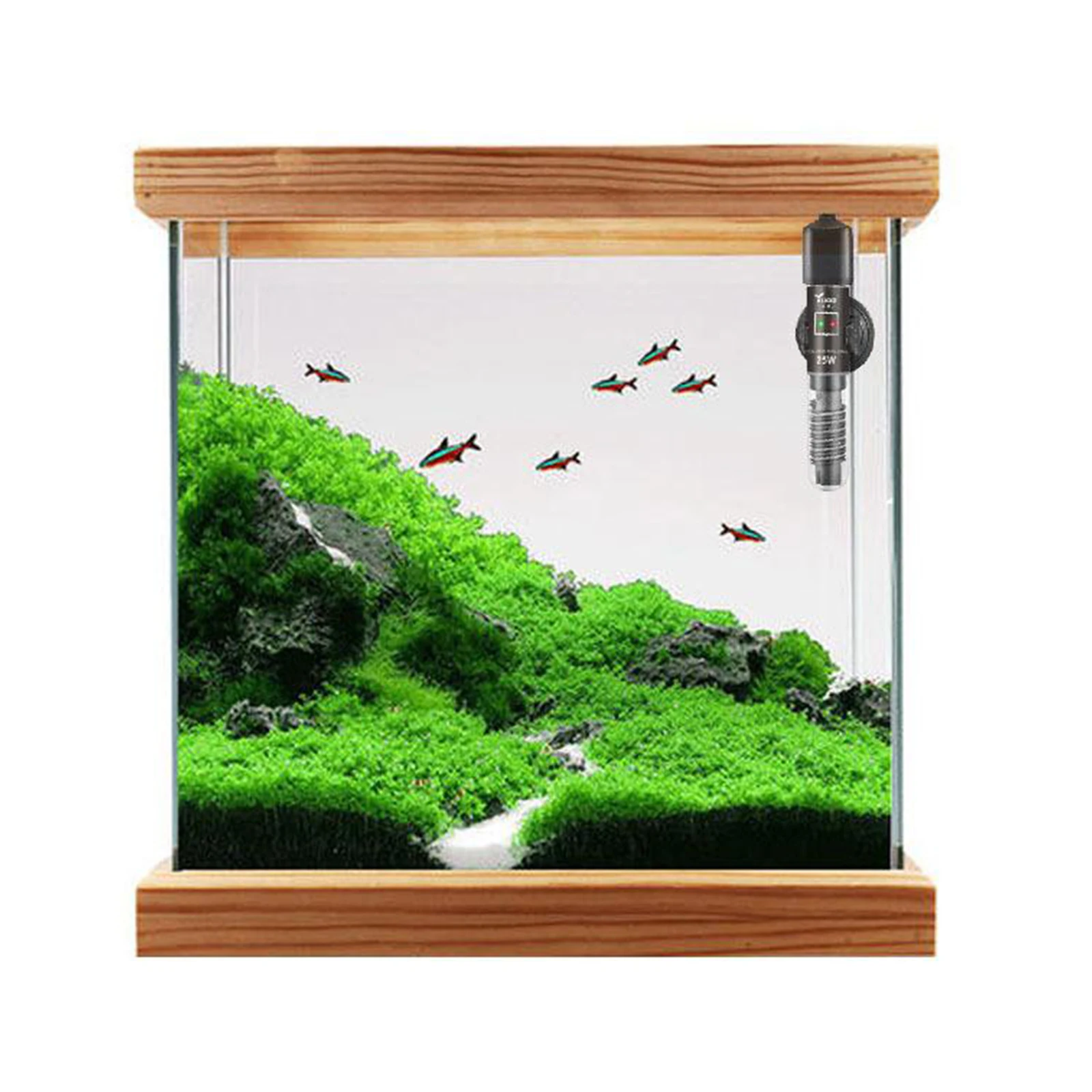 Small Aquarium Water Heater Submersible Precise Auto Thermostat EU Plug