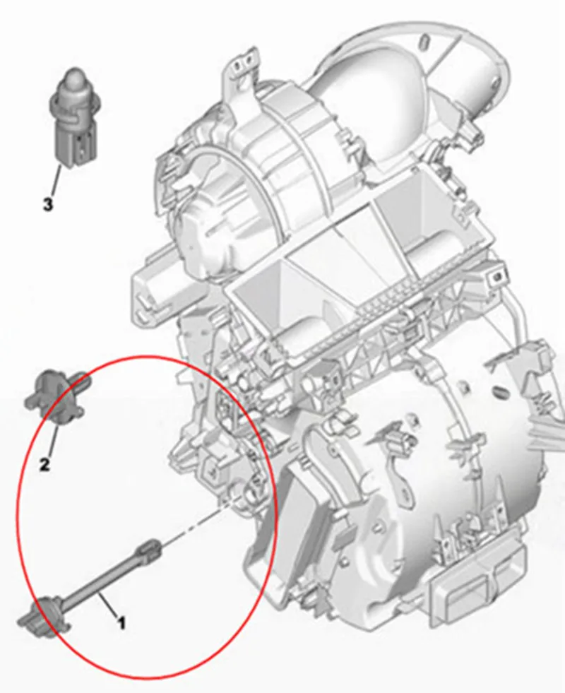 Ac Air Conditioning Evaporator Evaporator Air Conditioner Interior Temperature for Peugeot Citroen