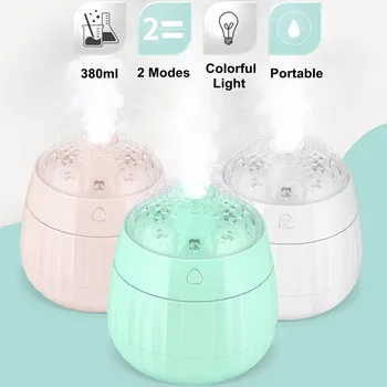 

Air Humidifier Mist Maker Aroma Essential Oil Diffuser Projection Humidifier Ultrasonic Colorful LED Night Light For Home 380ML