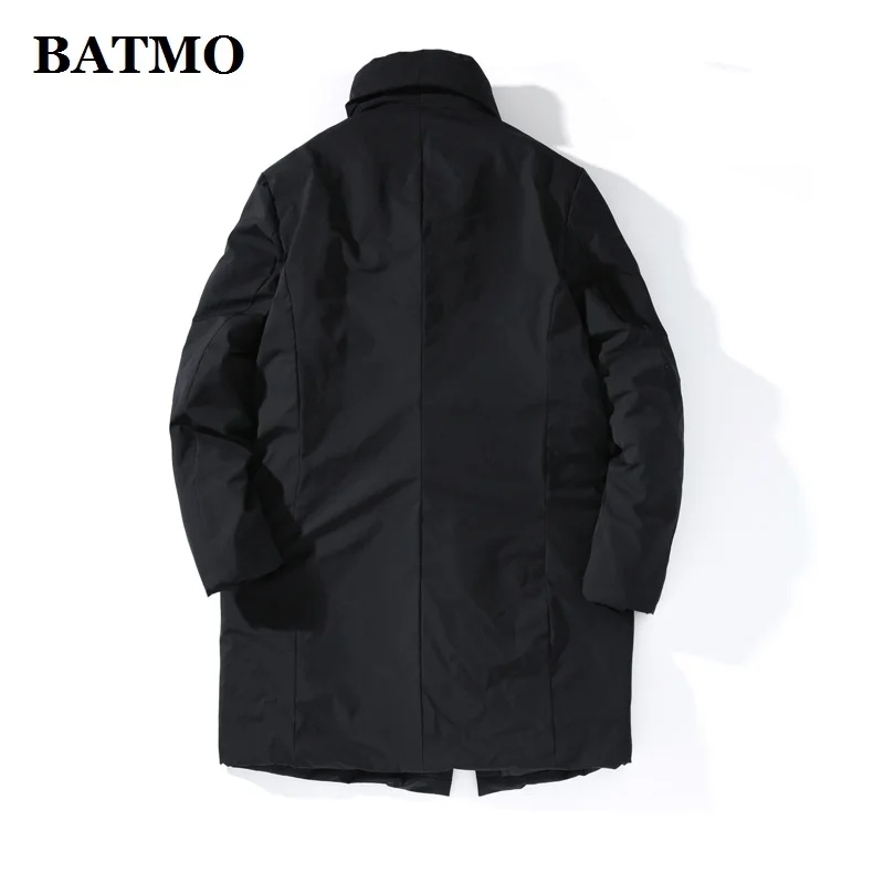 BATMO Новое поступление зимняя Толстая Парка мужская, Мужская зимняя теплая куртка, пальто Мужская, мужской Тренч 0696