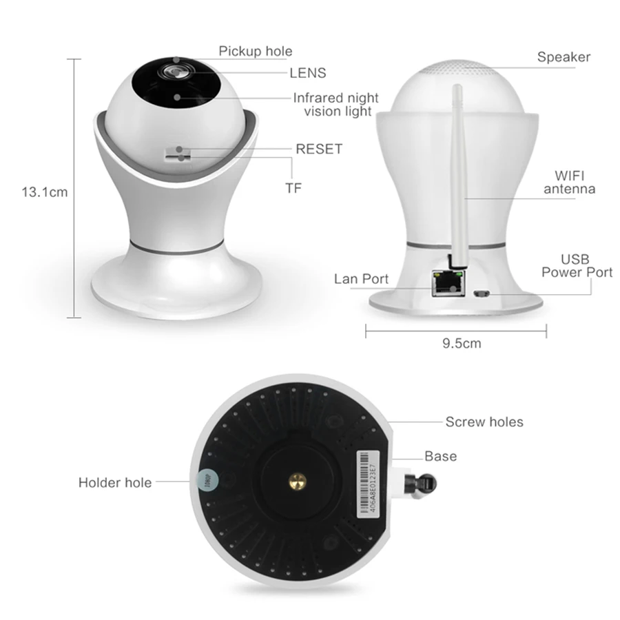 360 eyes Full HD 1080P wifi IP камера беспроводной домашней безопасности Смарт WiFi Аудио CCTV камера ночного видения детский монитор