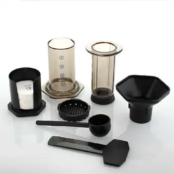 

New Filter Glass Espresso Coffee Maker Portable Cafe French Press CafeCoffee Pot For AeroPress Machine 72XF