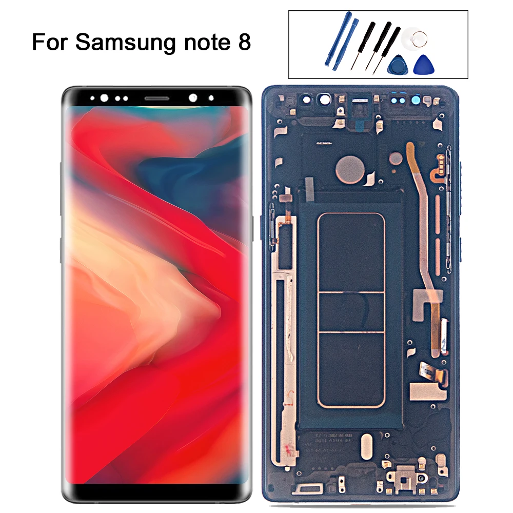

Super AMOLED For SAMSUNG Galaxy Note 8 note8 LCD Display Touch Screen N950 N950F N950D N950DS N950U lcd Assembly Replacement