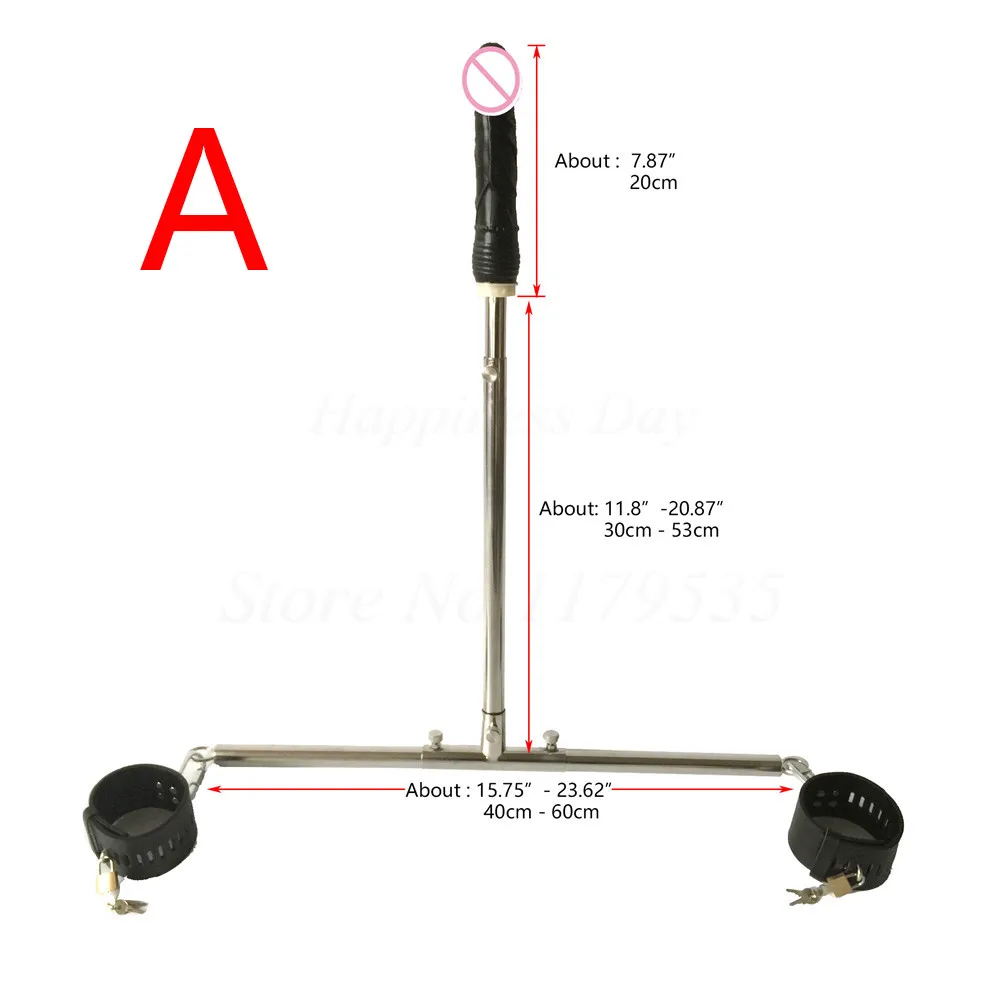 Posturas Sexys Barra Esparcidora De Acero Inoxidable Piernas Manos  Restricción Barra Esparcidora De Bondage Ajustable De 25,04 €