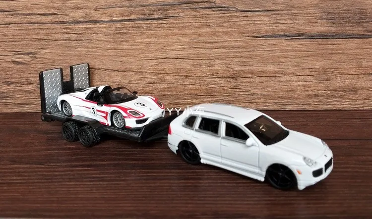 1: 64 пропорциональный литой внедорожник Супер спортивный автомобиль прицеп бортовой транспортер сплав Модель автомобиля игрушки