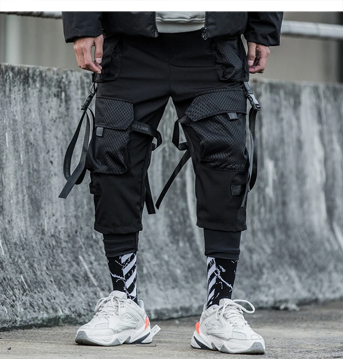 AELFRIC/мужские брюки карго с несколькими карманами,, Харадзюку, повседневные джоггеры, Модные Дизайнерские мужские спортивные брюки в стиле хип-хоп, уличная одежда