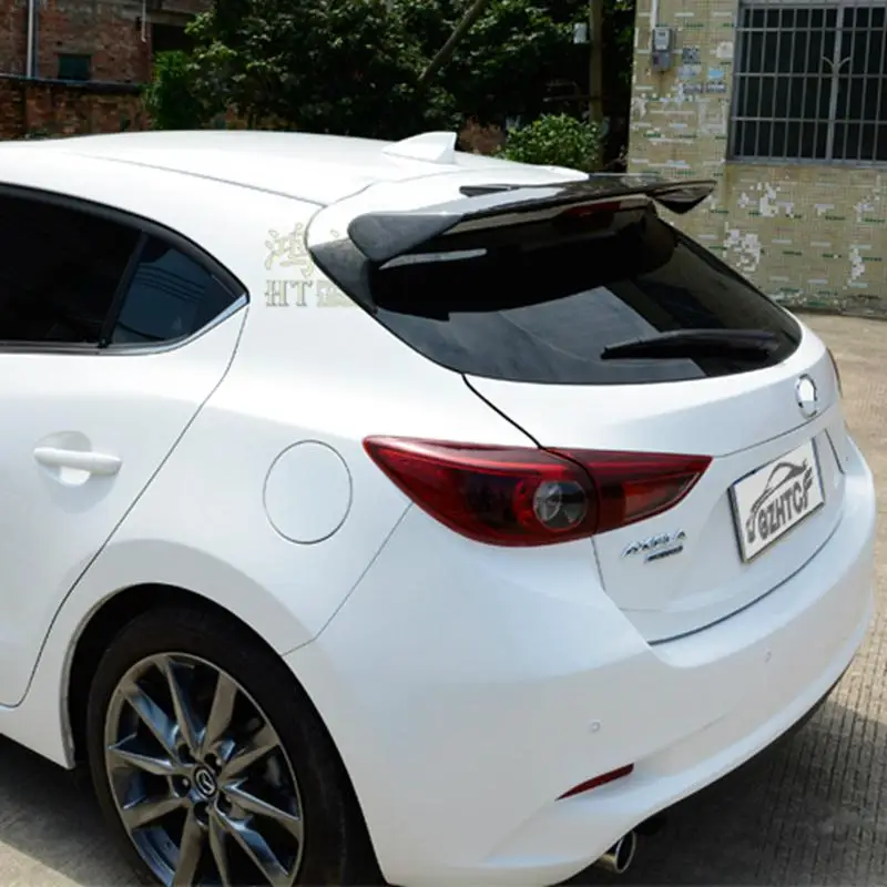 Авто спойлер для Mazda 3 AXELA хэтчбек Высокое качество ABS автомобиля заднего крыла Спойлеры аксессуары