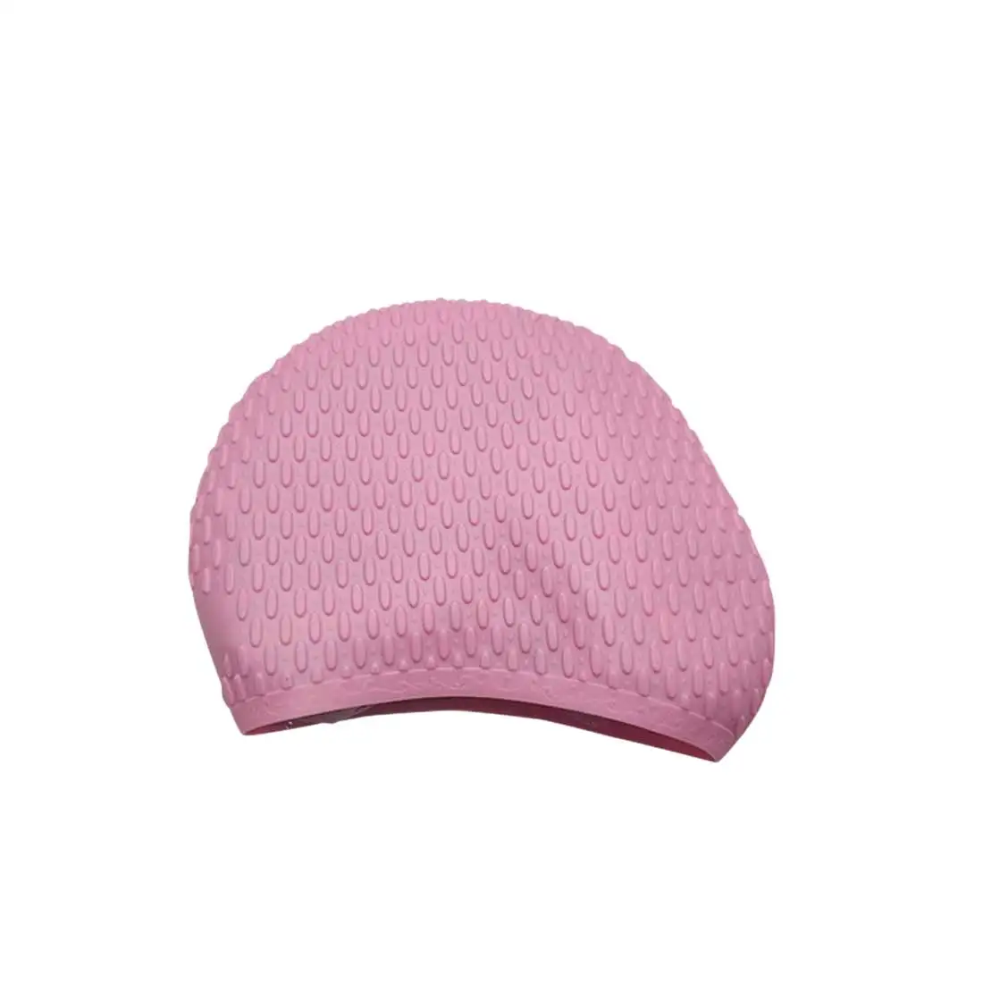 pink Силиконовые водонепроницаемые шапочки для купания длинные меховые наушники водонепроницаемые капельки для взрослых Размер шапочки для бассейна - Цвет: pink