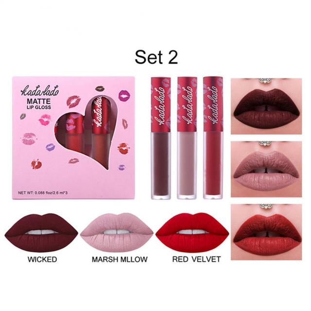 Velvet Matte Lipsticks Pencil Waterproof Long Lasting Sexy Red Lip Stick Non-Stick Cup Makeup Lip Tint Pen TSLM1