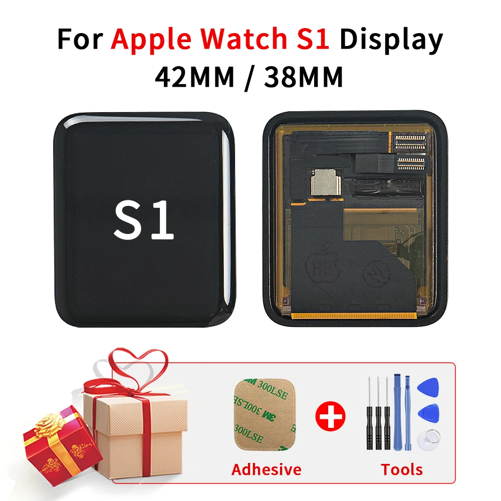 Сменный жк дисплей Sinbeda для Apple Watch 1st Gen Series 1 38 мм 42 сенсорный экран дигитайзер +