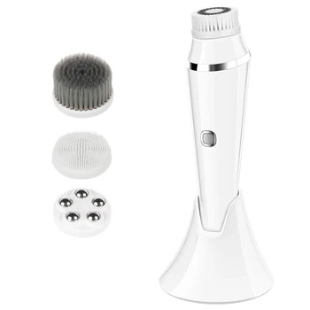 

New Face Cleansing Tool Sonic Face Skin Cleaning Exfoliating Facial Brush Foregoing with Base Beauty Machine