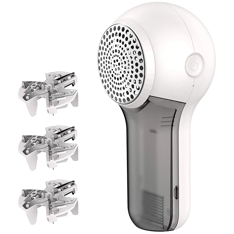 

-Lint Remover - Lint Shaver for Clothes - Rechargeable Electric Fabric Shaver - Sweater Shaver with 3 Replace Blades