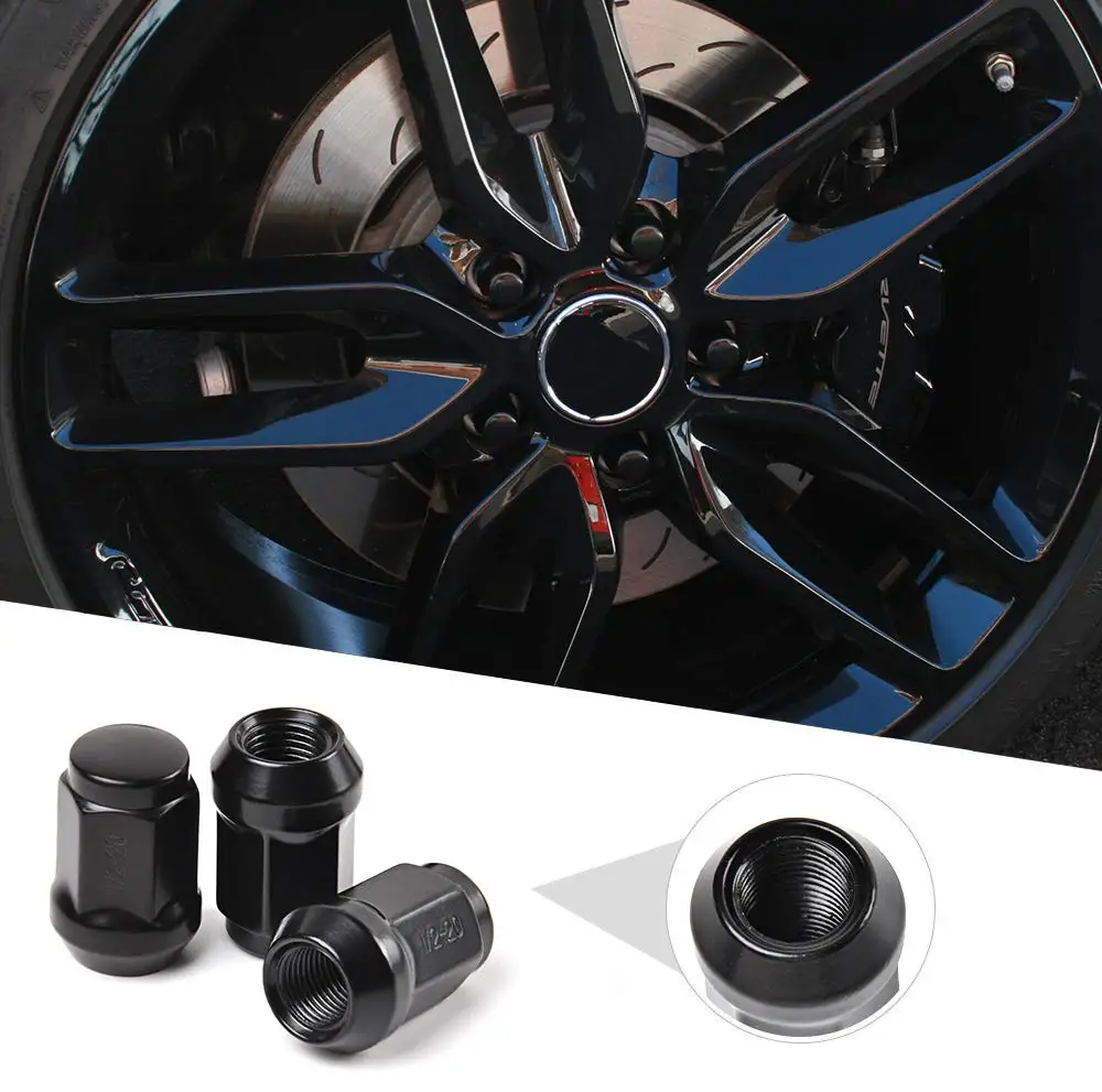 Гайки наконечники Partsworld 1/2 20 для Wrangler/Liberty/Grand Cherokee шт. черные закрытые