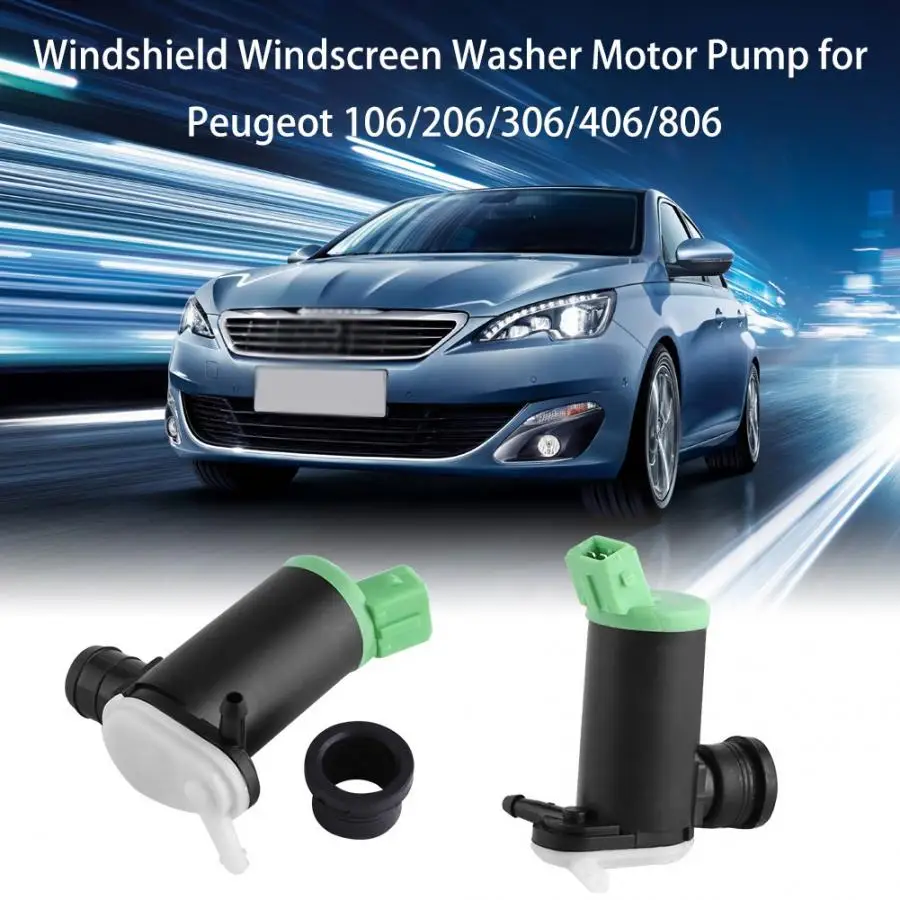 2pins Car Windshield Windscreen Wiper Washer Motor Pump for 106 206 306 406 806 Windscreen Wiper Motor 1pc windshield wiper motor pump