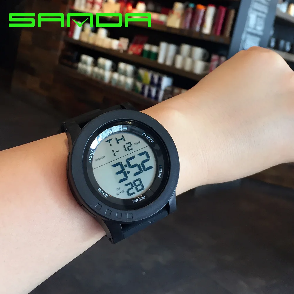 

Sanda/SANDA 336 Men Students Simple Multi-functional Water-Resistant Watch Dual Display Outdoor Man's And WOMAN'S Watch