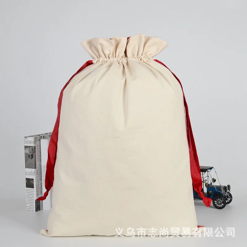 Christmas Pack Christmas Gift Bag Canvas Bag Candy Bag Drawstring Bag Children Gift Bag