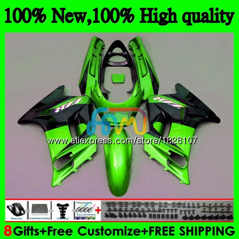 Корпус для KAWASAKI ZZR-250 ZZR 250 90-99 27BS. 17 ZZR250 90 91 92 93 94 99 1990 1991 1992 1993 1994 1999 обтекатель комплект Lihgt зеленый