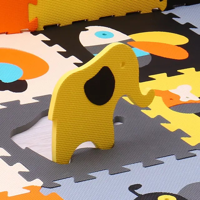 Mei qi cool baby play mat animal puzzle mats  Crawling Gym Rug Cartoon Floor Play Mat Baby's Climb Blanket Game Carpet Eva Foam 2