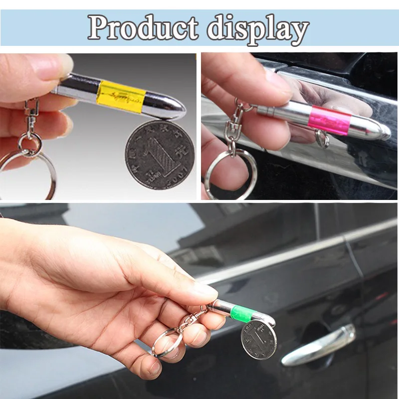 Антистатический брелок для ключей встроенный светодиодный излучатель Автомобильный интерьер автомобильный брелок антистатический медный динамический портативный кулон